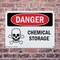 Signmission Chemical Storage Danger Sign, Plastic, 14in W x 10in L, 2PK OS-2PACK-DS-P-1014-L-2048 - alternate 6